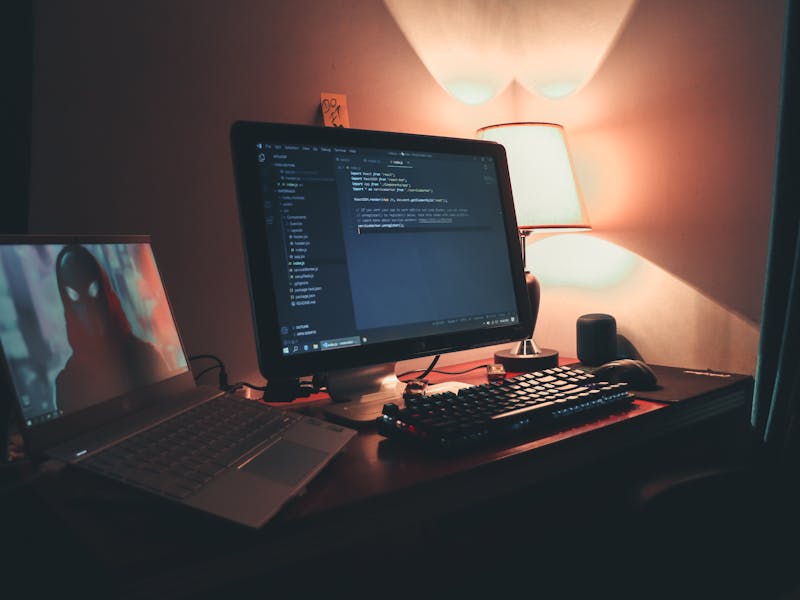 Écran de code informatique